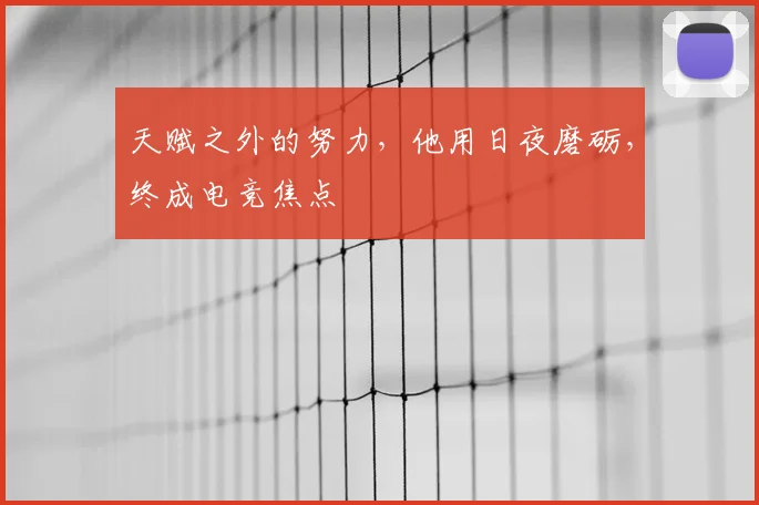 天赋之外的努力，他用日夜磨砺，终成电竞焦点